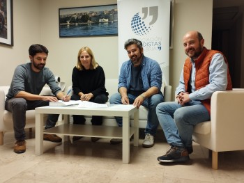 De izda. a dcha.: Jesús García-Bermejo, Dolores Gallardo, Valeriano Teja y Enrique Palacio.