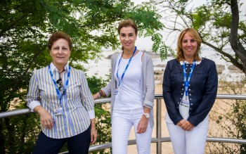 Elsa González, Carmen Posadas y Dolores Gallardo (Foto: UIMP)